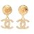 Chanel Coco Mark Swing Ohrringe Golden