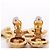 Chanel Coco Mark Swing Ohrringe Golden - Ansicht 6