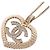 Collana Chanel Coco Mark Heart D'oro