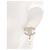 Orecchini a lobo Chanel Coco Mark Bianco D'oro - vista 4