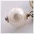 Orecchini a lobo Chanel Coco Mark Bianco D'oro - vista 7