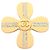 Spilla Chanel Coco Mark placcata oro D'oro