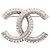 Broche Chanel Coco Mark Plata