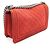 Borsa a tracolla Chanel Boy in pelle di vitello grana rossa Rosso - vista 2
