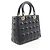 Christian Dior LADY DIOR Borsa a mano Medium Cannage Nero - vista 2
