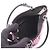 Borsa a mano 2-Way Prada con logo Triangle in cristalli Nero Rosa - vista 3