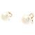 Orecchini Christian Dior Tribal CD Logo Bianco D'oro - vista 2