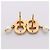 Orecchini Christian Dior Tribal CD Logo Bianco D'oro - vista 5
