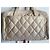 Chanel Borsa Boston in pelle matelassé beige - vista 14