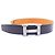 Hermès Hermes H Touareg Wendelgürtel Schwarz Orange