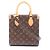 Louis Vuitton Sac Plat BB Monogram Borsa a mano 2-Way Marrone