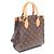 Louis Vuitton Sac Plat BB Monogram Borsa a mano 2-Way Marrone - vista 2