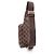 Marsupio Louis Vuitton Geronimos Damier Ebene Marrone - vista 2