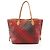 Louis Vuitton Neverfull MM Tote Bag Braun Rot