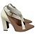 Louis Vuitton Colorblock Lackleder Pumps Weiß Beige