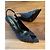 Saint Laurent Monogram Slingback Pumps Schwarz - Ansicht 8