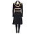 Dolce & Gabbana Black Virgin Wool Fitted Long Coat Pre-owned