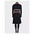 Dolce & Gabbana Black Virgin Wool Fitted Long Coat Pre-owned - view 3