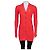Timeless CHANEL Cardigan lungo aderente in misto seta e cotone rosso FR 38 M usato