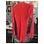 Timeless CHANEL Cardigan lungo aderente in misto seta e cotone rosso FR 38 M usato - vista 10
