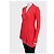 Timeless CHANEL Cardigan lungo aderente in misto seta e cotone rosso FR 38 M usato - vista 2