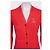Timeless CHANEL Cardigan lungo aderente in misto seta e cotone rosso FR 38 M usato - vista 4