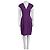 Yves Saint Laurent Abito Aderente Vintage YSL in Cotone e Seta Viola NWT FR 38 M Usato