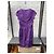 Yves Saint Laurent Abito Aderente Vintage YSL in Cotone e Seta Viola NWT FR 38 M Usato - vista 7