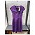 Yves Saint Laurent Abito Aderente Vintage YSL in Cotone e Seta Viola NWT FR 38 M Usato - vista 8