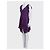 Vestido drapeado asimétrico morado Louis Vuitton - Talla M de segunda mano - vista 2