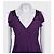 Vestido drapeado asimétrico morado Louis Vuitton - Talla M de segunda mano - vista 4