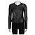 Giacca cropped in pelle nera con lacci Roberto Cavalli IT 42/M usata