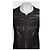 Giacca cropped in pelle nera con lacci Roberto Cavalli IT 42/M usata - vista 4