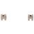Hermès Hermes Mini Pop H Stud Earrings Ohrringe Silber Beige