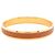 Bracciale Hermès Olympe in Pelle Marrone Oro D'oro - vista 2