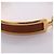 Bracciale Hermès Olympe in Pelle Marrone Oro D'oro - vista 5