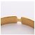 Bracciale Hermès Olympe in Pelle Marrone Oro D'oro - vista 7