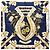 Hermès Foulard Hermes Carre 90 Aux Champs Bianco Giallo Blu navy - vista 4