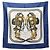 Hermès Foulard Hermes Carre 90 Brides de Gala Bianco Blu Multicolore