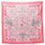 Hermès Foulard Hermes Carre 90 Les Tuileries Marrone Rosa