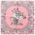 Hermès Foulard Hermes Carre 90 Les Tuileries Marrone Rosa - vista 5