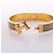 Hermès Brazalete Hermes Clic Clac PM Accessory Beige Dorado - vista 3