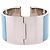 Hermès Bracciale Hermes Clic Clac TGM Argento Bianco Blu - vista 2