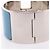 Hermès Bracciale Hermes Clic Clac TGM Argento Bianco Blu - vista 7