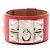 Hermès Hermes Collier de Chien Bangle Prata Vermelho
