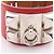 Hermès Hermes Collier de Chien Bangle Prata Vermelho - vista 10
