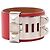 Hermès Hermes Collier de Chien Bangle Prata Vermelho - vista 2