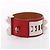 Hermès Hermes Collier de Chien Bangle Prata Vermelho - vista 3