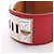 Hermès Hermes Collier de Chien Bangle Prata Vermelho - vista 9