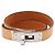 Hermès Bracciale Hermes Kelly Double Tour Marrone Argento